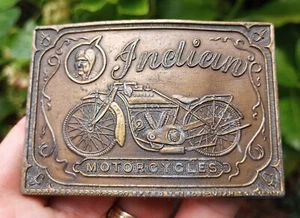 Indian Motorcycle Gürtelschnalle Vintage (original) 70er Jahre " - Bild 1 von 5