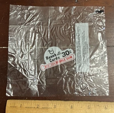 Tarjeta de béisbol Topps 1978 envoltura de violonchelo 0,30 centavos, vacía Foto 1 de 3