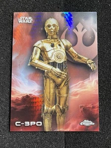 2025 Topps Chrome Star Wars Prism Refractor #13 C-3PO - Picture 1 of 2