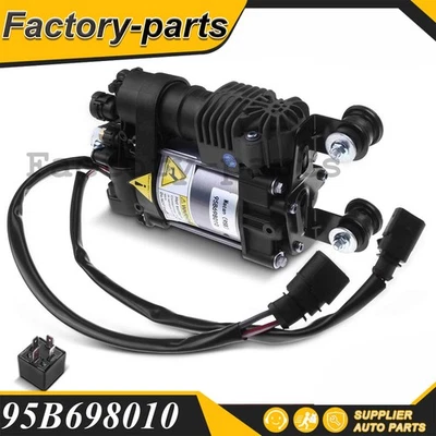 Air Suspension Compressor for Porsche Macan 2015-2018 L4 2.0L V6 3.0L with Relay Foto 1 de 4