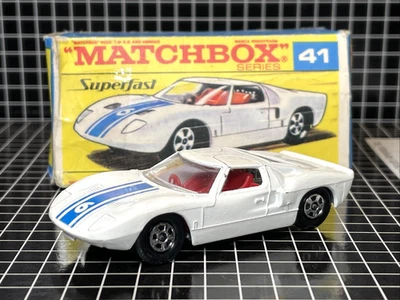 Ford GT #6 blanco Matchbox Superfast #41 con caja F2 original Foto 1 de 4