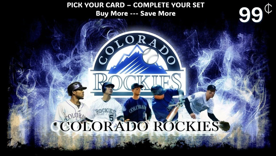 Tarjetas de béisbol COLORADO ROCKIES ***Tú eliges*** Base, insertos, paralelos ⚾🏆 Foto 1 de 1