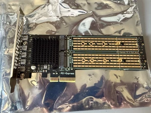 Adattatore pci-e to 4 port nvme expansion card - Afbeelding 1 van 2