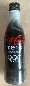 2010 Vancouver Olympic Coca Cola Full Aluminum Bottle Coke Zero - Picture 1 of 6