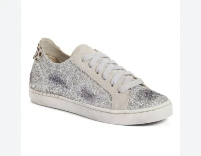 Tênis feminino Dolce Vita Z glitter camurça nude prata moda 8,5 - Imagem 1 de 4