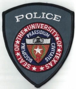 The University of Texas Police grey background TX Texas Police Patch  - Picture 1 of 1