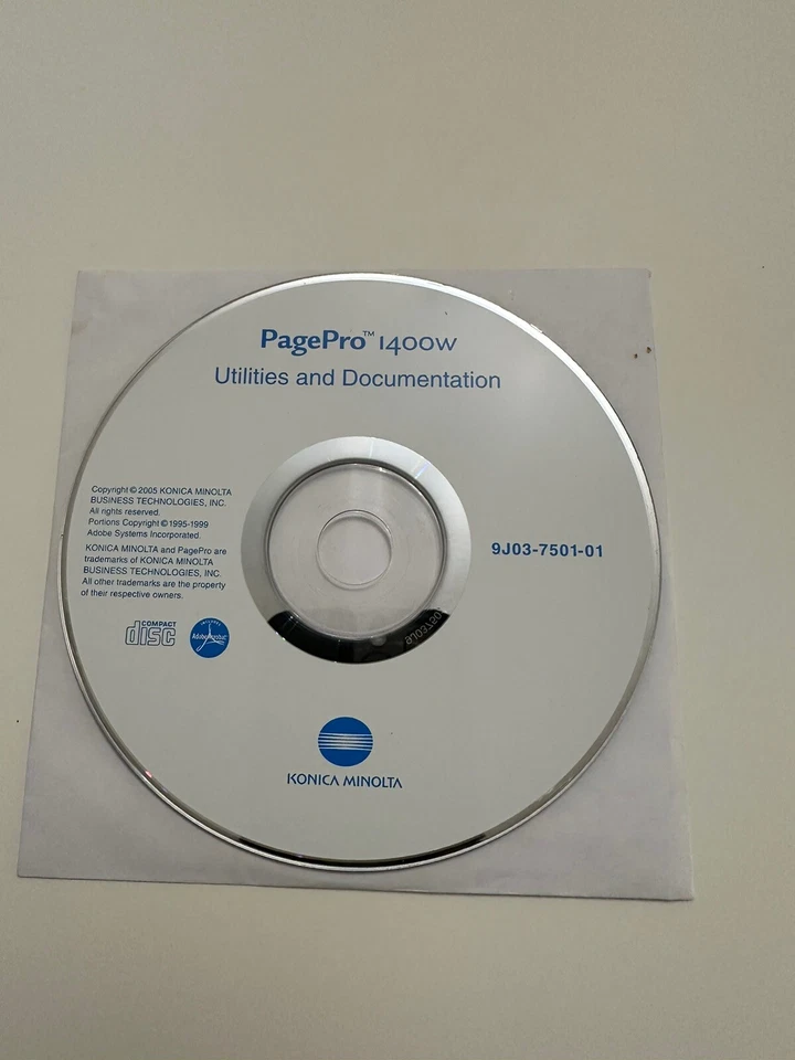 Konica Minolta Page Pro 1400W Printer CD DVD Driver Only - Image 1 of 1