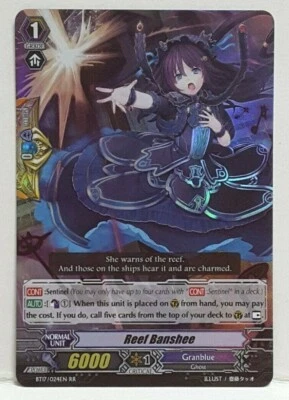 Bushiroad Cardfight Vanguard Reef Banshee BT17/024EN RR Granblue - Image 1 of 2