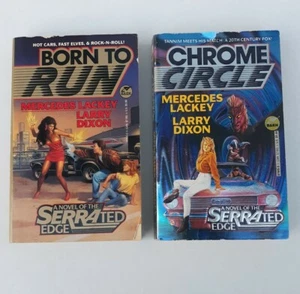 SERRATED EDGE Born To Run & Chrome Circle Mercedes Lacky Larry Dixon SciFi - Picture 1 of 17