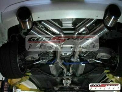 Juego completo de sistema de escape CatBack doble de acero inoxidable Rev9 para cupé 350Z Z33/G35 Foto 1 de 4