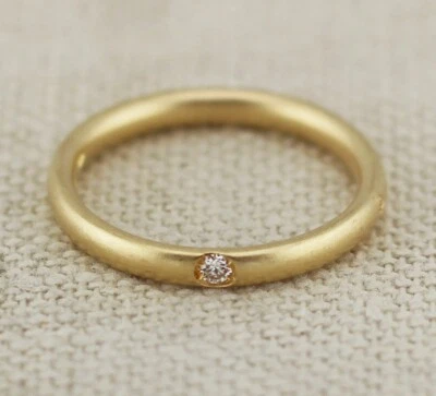 Anillo Pomellato Oro Amarillo 18k Diamante Banda Talla 6 Foto 1 de 4