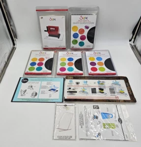 SIZZIX TEXTURZ TEXTURE PLATE/BASE PLATE LOT - Picture 1 of 4