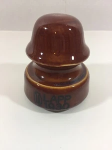 Vintage Light Brown Ceramic Light Insulator LAPP 1930 - Picture 1 of 8
