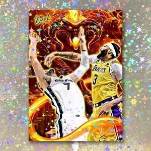 Anthony Davis Holographic You Shall Not Pass Sketch Card Limited 1/5 Dr. Dunk - Picture 1 of 2