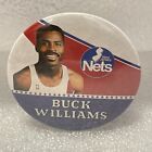 Vintage Rare - Buck Williams - New Jersey Nets Basketball - Pinback Button