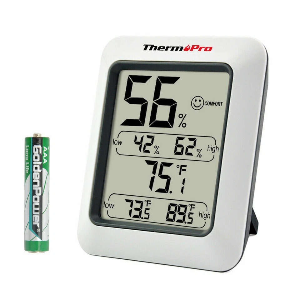 ThermoPro TP-50 Temperature and Humidity Monitor - 2 Piece