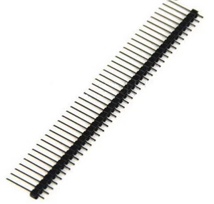 10PCS 1x 40 Pin 2.54 mm Single Row Pin Header Strip PCB 17mm - Picture 1 of 1