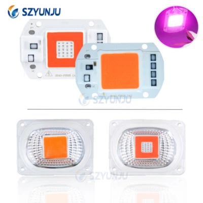 Full spectrum LED  lamp 20W-50W COB LED with lens For Plants   Growing - Image 1 of 4