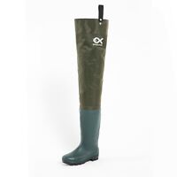 Duck and Fish Men 16" Neoprene High overlay Rubber Molded Outsole Knee boots
