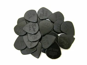 Dunlop Guitar Picks 24 Picks Nylon Jazz III Black Stiffo 1.38mm Sharp 47R3S - Picture 1 of 6
