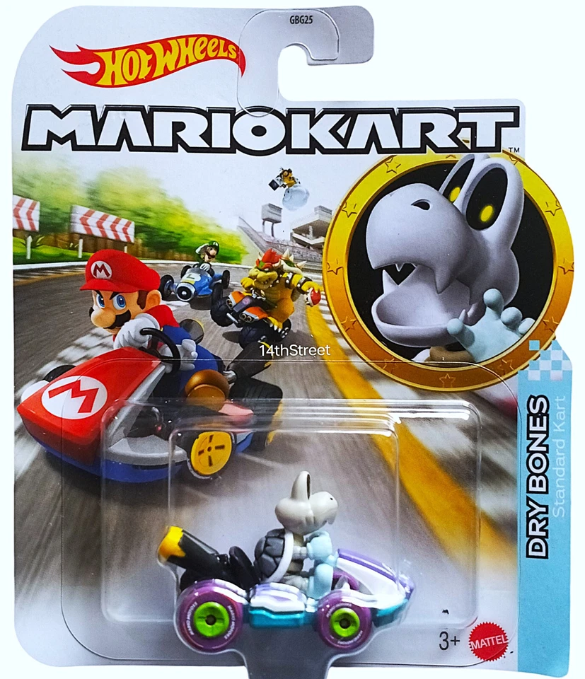 Mario Kart Hot Wheels - Dry Bones - Kart estándar Foto 1 de 1