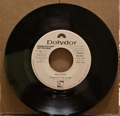 Atlanta Rhythm Section - Indigo Passion / Indigo Passion - Polydor Promo - Image 1 of 2