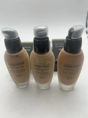 3 X GOLDEN ROSE Base Líquida SPF15 Anti Edad Suavizante Satinado Beige 23 24 25 Foto 1 de 4