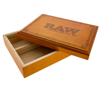 RAW RYO Natural Wooden Rolling Storage Box RAWTHENTIC Rolling Papers
