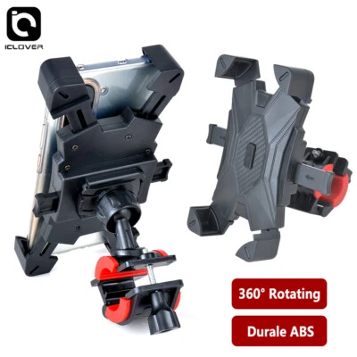 360° Motorcycle Bike Bicycle Cell Phone Holder Handlebar Mount GPS MTB Silicone - Image 1 of 4