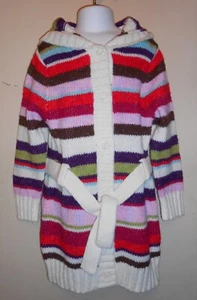 Greendog Girls Wool Blend Hooded Knit Sweater Coat Multi 6X NWT - Picture 1 of 1