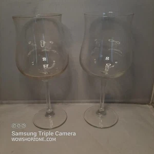 Juego de 2 vasos borgoña de cristal de daiquiri cristal gran vino nariz de pera de tulipán - Imagen 1 de 3