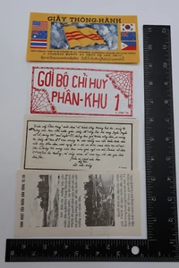 FOGLIETTI PROPAGANDA USA GUERRA DEL VIETNAM - Foto 1 di 2