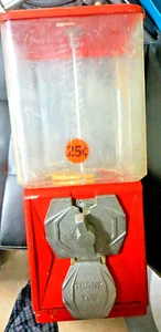 Vintage A+A Co 25 Cent Vending Gumball Peanut Candy Machine - Picture 1 of 8
