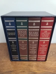VINTAGE 1986 Classics of World Literature POE DICKENS TWAIN DOYLE Box Set 4 A+ - Imagen 1 de 22