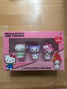 Hello Kitty And Friends 3D Collectible Erasers Hello Kitty, Kuromi And My Melody - Picture 1 of 1
