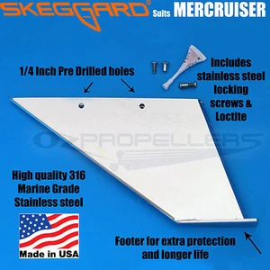 MERCRUISER SKEG GUARD, Mercruiser Skeg Protector, Skeggard *Calidad Hecho en EE. UU.* - Imagen 1 de 7