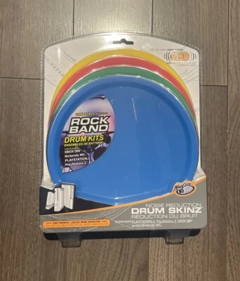 Rare SEALED MadCatz Rock Band Drum Kits Skinz Noise Reduction PS2 PS3 XBOX Wii - Image 1 of 4
