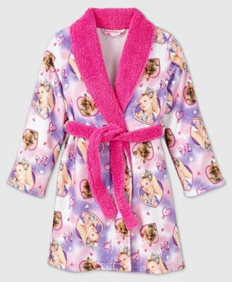 JoJo Siwa Girls Robe Size 6 7 8 10 12 Bathrobe Pajamas or Swimsuit Cover Up Bath - Image 1 of 2