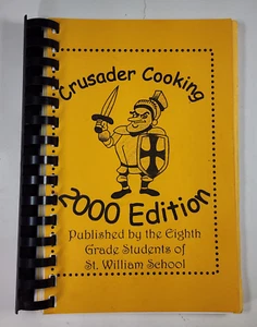 Crusader St William Catholic School 8th Grade Cookbook Janesville WI 2000 - Imagen 1 de 12