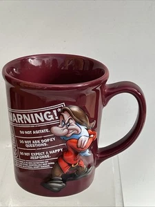 Disney 3D Grumpy Becher Keramik Burgund Schneewittchen sieben Zwerge Kaffeebecher. - Bild 1 von 7