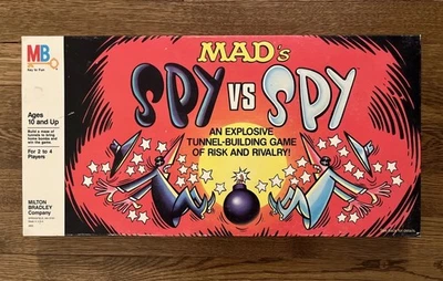 Vintage MAD Spy vs Spy Board Game 1986 Milton Bradley UNPUNCHED 100% Complete - Image 1 of 4