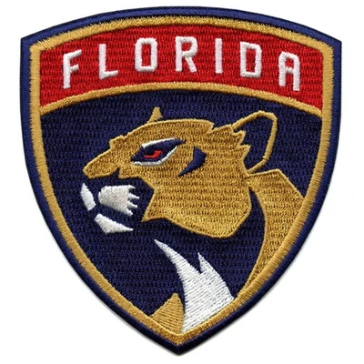 Parche de camiseta oficial del juego con logotipo del equipo de los Florida Panthers de la NHL 2016 Foto 1 de 2