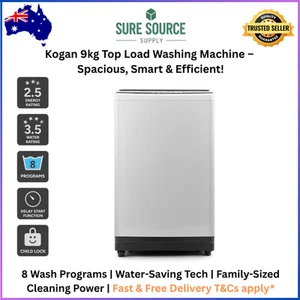 Grey 9kg Top Load Washing Machine Laundry Gift Home Goods AU Stock - Picture 1 of 8