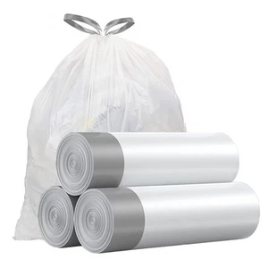 Small Trash Bags 4 Gallon - Drawstring, Individual Unscented Small Garbage Ba... - Picture 1 of 7