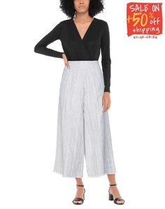 RRP €349 FORTE_FORTE Cropped Trousers Size 0 / XS Linen Blend Herringbone Frayed - Picture 1 of 6