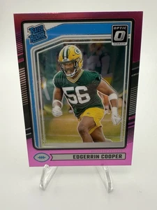2024 Panini Donruss - Rated Rookie Edgerrin Cooper #325 Optic Preview Pink Prizm - Picture 1 of 2