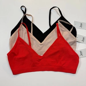 Jenni Juego de 3 Bralette Soporte Ligero Mujer Negro/Chía/Naranja Mediano - Imagen 1 de 10