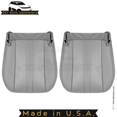 1996-2002 Capas de Assento Inferior Frontal Couro para GMC Savana Van Cinza Estanho - Imagem 1 de 4