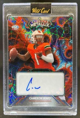 2023 Wild Card Metallix Cameron Ward Lazers Auto #1/1 - Image 1 of 2