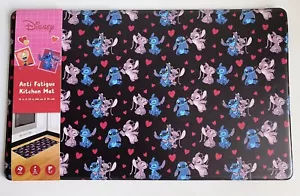 Disney Stitch Angel Hearts Hugging Valentines Anti Fatigue Kitchen Mat 18 X 30” - Picture 1 of 13
